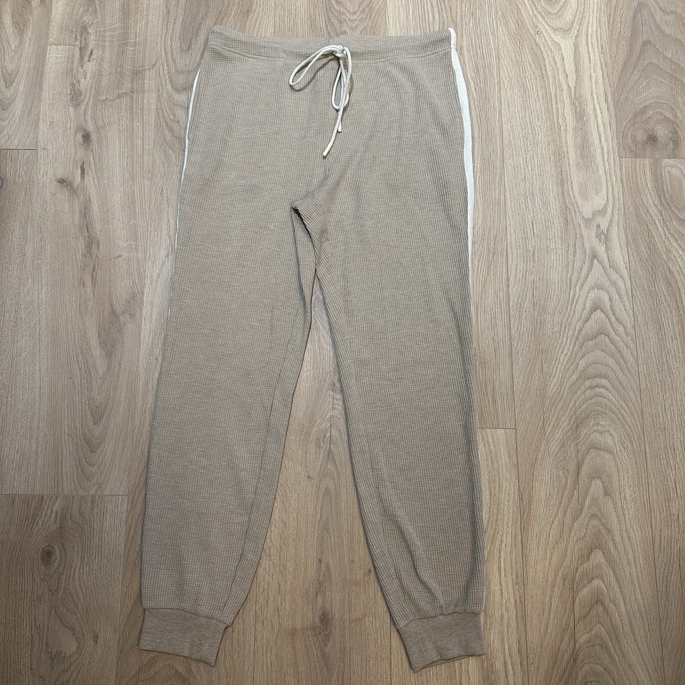 Varley Kelvin Waffle Knit Joggers Side Stripe Sz Large Activewear EUC Women's - Picture 3 of 9
